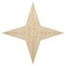 Four Point Ninja Star Unfinished Wood Shape Piece Cutout for DIY Craft Projects